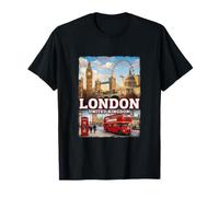 Fotorrealista Londres Inglaterra Travel Souvenir Turista Regalo Camiseta