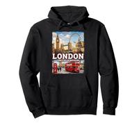 Fotorrealista Londres Inglaterra Travel Souvenir Turista Regalo Sudadera con Capucha