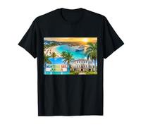 Fotorrealista Montego Bay Jamaica Travel Souvenir Gift Camiseta