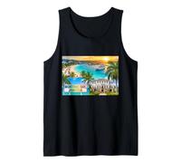 Fotorrealista Montego Bay Jamaica Travel Souvenir Gift Camiseta sin Mangas