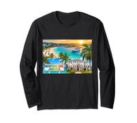 Fotorrealista Montego Bay Jamaica Travel Souvenir Gift Manga Larga