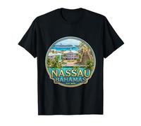 Fotorrealista Nassau Bahamas Travel Souvenir Turista Regalo Camiseta