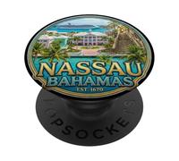 Fotorrealista Nassau Bahamas Travel Souvenir Turista Regalo PopSockets PopGrip Adhesivo