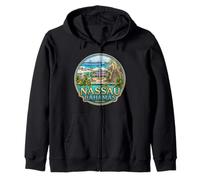 Fotorrealista Nassau Bahamas Travel Souvenir Turista Regalo Sudadera con Capucha