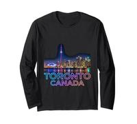 Fotorrealista Toronto Canadá Travel Souvenir Turista Regalo Manga Larga