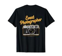 Fotos del evento, impresión de fotógrafo oficial del personal en la parte posterior Camiseta