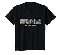 Fotos Oficiales de MGK Lost Americana Camiseta, Niños, Negro, 12 años