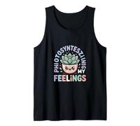 Fotosíntesis de mis Sentimientos Lindo Humor Vegetal Kawaii Camiseta sin Mangas