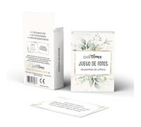 Fotospiel Juego de Fotos Despedida de Soltera - Juego Divertido y no vergonzoso - 50 tareas fotográficas - 4 Tarjetas en Blanco para la Novia y el Equipo
