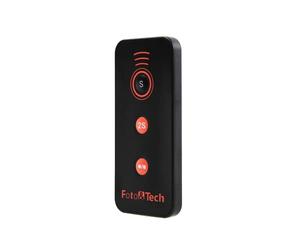 FotoTech IR Wireless Shutter Release Remote Control for Sony Alpha Series A7, A7r, A33, A65, A77, A99, A900, A700, A580, A560, A550, A500, A450, A390, A380, A330, A230 DSLR Cameras and NEX-7, NEX-6, NEX-5T Compact Cameras with FotoTech Velvet Bag