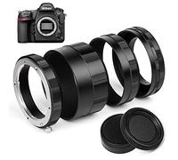 Fotover Anillo de extensión macro para cámaras Nikon AI F con tapa de lente trasera