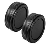 Fotover Juego de tapa y tapa trasera de lente de cámara para cámaras Olympus OM y lentes, 2 juegos