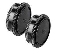 Fotover Juego de tapa y tapa trasera de lente de repuesto para lentes y cámaras Canon FD, 2 juegos