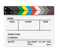 Fotover Pizarra de borrado en seco para película de cine cinematográfico MovieCut Action Scene (24,5 x 30 cm)