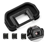 Fotover Visor ocular para cámaras Canon EOS 6D, 6D Mark II, 5D, 5D Mark II, 80D, 70D, 60D, 50D, 40D, 30D, 20Da, 20D, sustituye al ocular Canon EB con cubierta de zapata caliente (3 piezas)