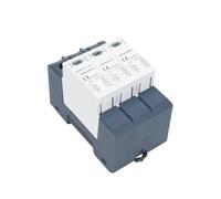 Fotovoltaico DC 3P 600V 1000V 1500V 40KA Protector contra sobretensiones Dispositivo de protección contra Rayos Rail T1+T2