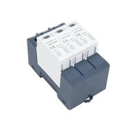 Fotovoltaico DC 3P 600V 1000V 1500V 40KA Protector contra sobretensiones Dispositivo de protección contra Rayos Rail T1+T2