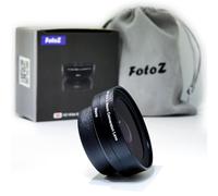 FotoZ Lente de conversión gran angular de 40,5 mm 0,75x (con macro), lente mini HD ancha y macro, para Sony ZV-1F ZV-E10 A6100 A6400 A6600 A6700 accesorios, compatible con kit de lente de 16-50 mm