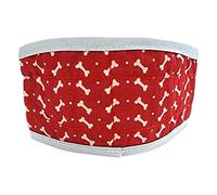 Fou Fou Collar de refrigeración, Mediano, 17 x 3 Pulgadas, Rojo
