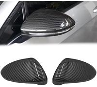 Fouedy 1 par de cubiertas de espejo de puerta de repuesto protectora del espejo retrovisor para VW Golf 7 MK7 MK7.5 GTI R GTE GTD 13-20 (Fibra de carbon)