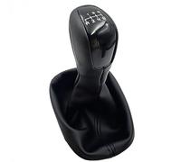 Fouedy Funda y pomo para palanca de cambio, negro, Schaltknauf 6 velocidades compatible con Benz Clase C W203 S203 (6 velocidades)