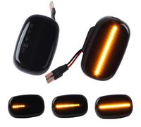 Fouedy led lámpara marcadora lateral dinámica gira la luz de señal para Avensis Verso Carina Celina Corolla Camry Caldina Harrier Hilux Ipsum (Dinámico Fumado)