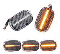 Fouedy led lámpara marcadora lateral dinámica gira la luz de señal para Avensis Verso Carina Celina Corolla Camry Caldina Harrier Hilux Ipsum (Cristal dinámico)