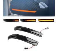 Fouedy para Benz A B Clase W169 W245 2008-2012 Lámparas secuenciales de la luz de la señal de rotación del espejo lateral dinámico LED