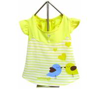FouFou Dog Miss Lovebird Dress Yellow L Vestido para Perro
