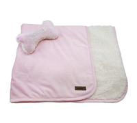 FouFou - Juego de Manta para Cachorro con Almohada de Hueso, Color Gris carbón
