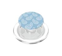 Foulard Estampado Paisley Azul Pastel Étnico Boho Lágrima PopSockets PopGrip para MagSafe