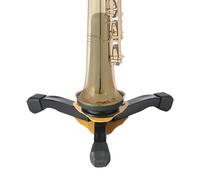 FOUNCY Soporte para trompeta, soporte portátil para instrumentos de viento, base de trípode, accesorios para instrumentos de viento para flauta, clarinete, oboe, saxofón soprano, instrumento de viento