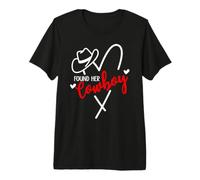 Found Her Cowboy Bachelorette Party Nashville Cowgirl Bridal Camiseta Premium