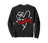 Found Her Cowboy Bachelorette Party Nashville Cowgirl Bridal Sudadera