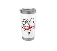 Found Her Cowboy Bachelorette Party Nashville Cowgirl Bridal Vaso térmico de acero inoxidable de doble pared