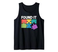 Found It Jigsaw Puzzle Piece Solver Finalización Camiseta sin Mangas