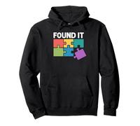 Found It Jigsaw Puzzle Piece Solver Finalización Sudadera con Capucha