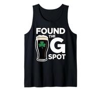 Found The G Spot Funny St Patricks Day Camiseta sin Mangas