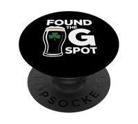 Found The G Spot Funny St Patricks Day PopSockets PopGrip Adhesivo