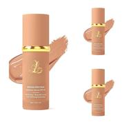 Foundation 4 In 1 Liquid Foundation, Long Lasting Waterproof, Spf 50+,& Longwearing & Waterproof, Hydrating Color Changing Foundation Light Spectrum for Gym, Sport (3PC)