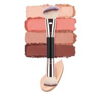 Foundation Brush - Contouring Brush, Double-Eended Makeup Brush, Double-Ended Setting Powder Brush for Beauty Blending | Adults Concealer Makeup Face Brush for Contouring, Blending