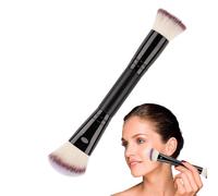 Foundation Brush, Double-Ended Design, Beauty Blending Tool, Soft Bristles, Sturdy And Portable Ergonomic Handle, Perfect For Makeup Application