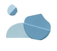 Foundation Brush - Flat Silicone Cosmetics Tool, Contour Brush For Makeup Enthusiasts Beginners Artists | Precise Application For Travel Evening Work Practice, Face Foundation Blending