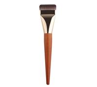 Foundation Brush, Highlighter Brush, Wooden Handle Soft Bristles Wooden Handle Ergonomic Design Smooth Application Versatile Use, Makeup Tool for Liquid, Cream and Powder