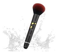Foundation Brush - Vibrating Makeup Brush Waterproof & Rechargeable | Soft Bristle Concealer Brushes for Blush, Contour, Bronzer, Liquid & Cream Makeup, Women, Girls, Travel & Home Use