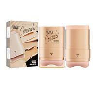 Foundation Full Coverage Stick - Base de Maquillaje Líquida 3 en 1 con Brocha Integrada, Corrector de Alta Cobertura y Contorno Crema para Piel Madura, Acabado Hidratante de Larga Duración (#150, 12g)