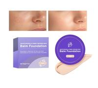 Foundation Makeup, 20g Lightweight Skin Perfector, 2.91x2.91x1.14 Inches Long Wear Tinted Moisturizer, Natural Finish Face Make Up Cosmetic for All Skin Types, Travel, Parties