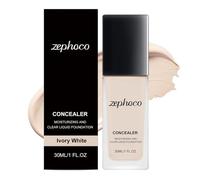Foundation Makeup - Moisturizing Long-Lasting Concealer, Color Correction Foundation use with Smooth Blend Formula, Flawless Coverage use Photoshoot Women, Liquid Foundations Cosmetics