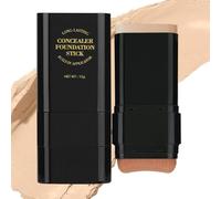 Foundation Stick, 15g Moisturizing Foundation Women, Double-Head Concealer Cream, Long-Lasting Facial Primer for Girls, Smooth Coverage for All-Day Wear, Long-Lasting Formula