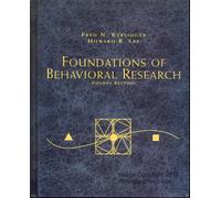 Foundations of Behavioral Research: Educational, Psychological and Sociological Enquiry
